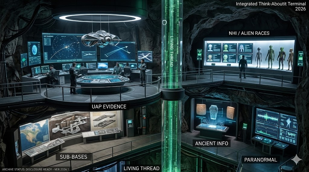 Integrated Think-Aboutit Terminal - UAP, Sub-Bases, and Alien Research 2026