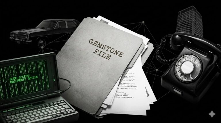 The Gemstone File - Original investigative letters of Bruce Porter Roberts 1970s archive