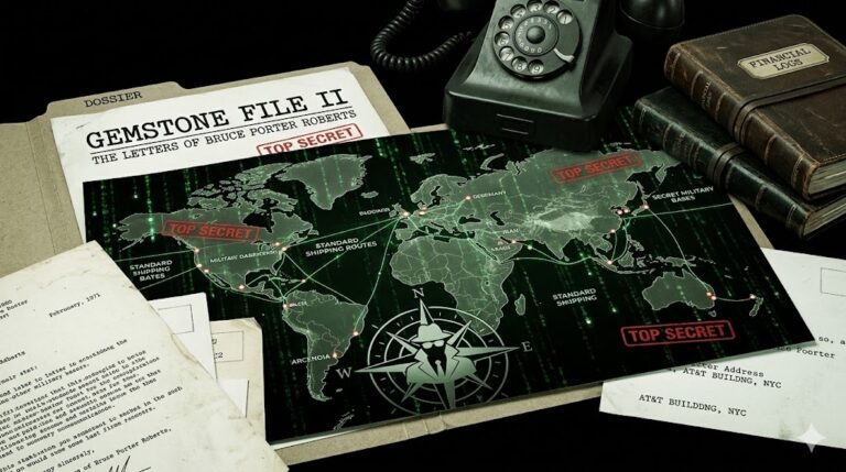 The Gemstone File Part II - Bruce Porter Roberts letters and global conspiracy map
