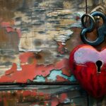 ai generated, lock, key, heart, vintage, rustic, lock and key, security, padlock, unlock, locked, old, metal, antique, keyhole, closed-8703178.jpg